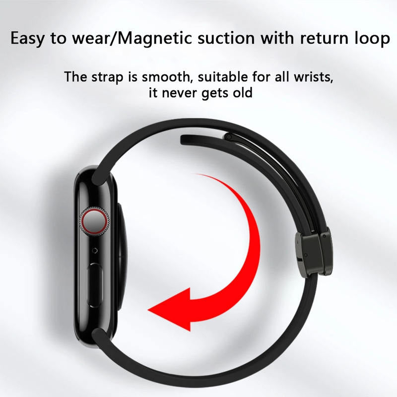 Curea Silicon pentru Apple Watch SE3/SE2/SE/11/10/9/8/7/6/5/4/3/2/1 display 42/44/45/46/49mm negru