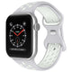 Curea Silicon Dual Color pentru Apple Watch SE3/SE2/SE/11/10/9/8/7/6/5/4/3/2/1 display 42/44/45/46/49mm gri/alb