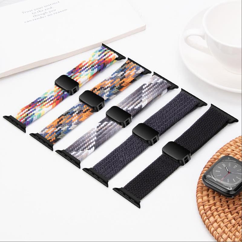 Curea Nylon pentru Apple Watch SE3/SE2/SE/11/10/9/8/7/6/5/4/3/2/1 display 42/44/45/46/49mm purple