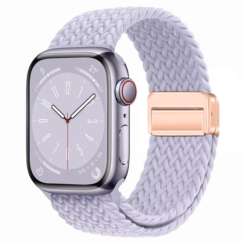 Curea Nylon pentru Apple Watch SE3/SE2/SE/11/10/9/8/7/6/5/4/3/2/1 display 42/44/45/46/49mm purple