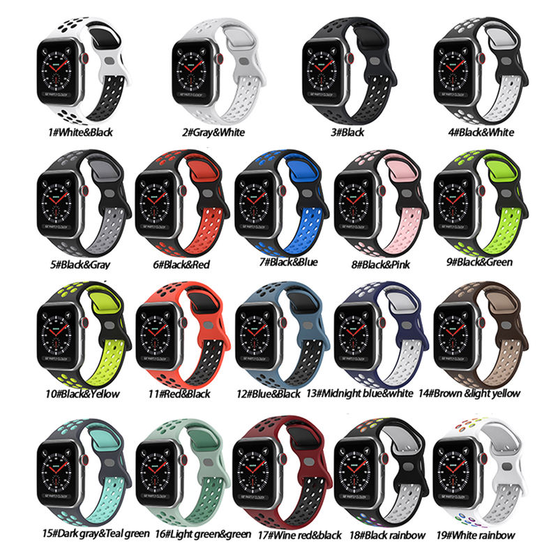 Curea Silicon Dual Color pentru Apple Watch SE3/SE2/SE/11/10/9/8/7/6/5/4/3/2/1 display 42/44/45/46/49mm gri/alb