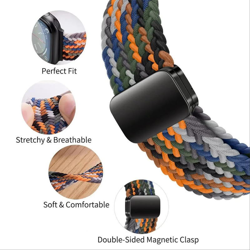 Curea Nylon pentru Apple Watch SE3/SE2/SE/11/10/9/8/7/6/5/4/3/2/1 display 42/44/45/46/49mm purple